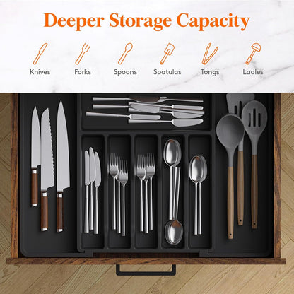 Expandable Kitchen Utensil Drawer Organizer