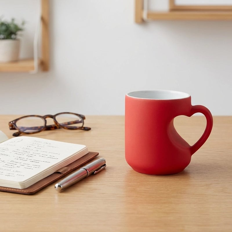 💖Heart-shaped Color-changing Ceramic Mug