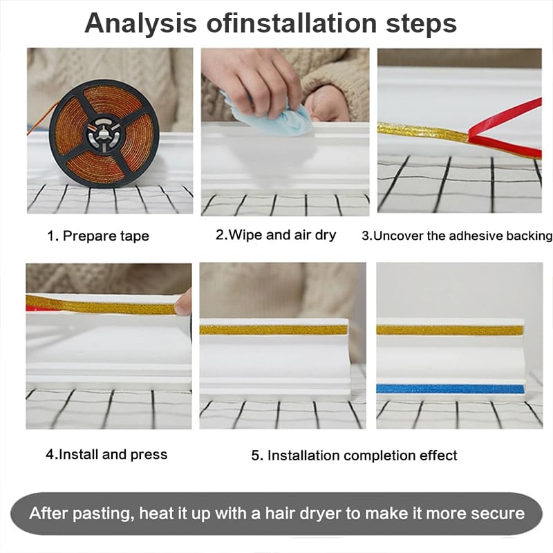 Last Day 49% OFF🔥 Waterproof Self-adhesive Caulk Tape