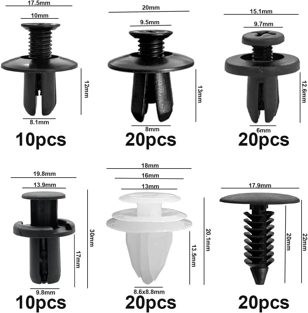 🔥 LAST DAY 49% OFF-100pcs Universal Expansion Screw Clips Set– Suitable For Car Mudguards, Door Panels, C05 C20 C32 B01 D02 A16 automotive parts.