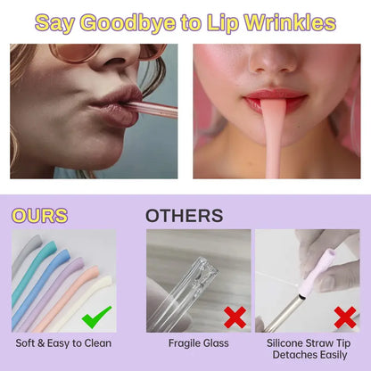 anti-wrinkle straw