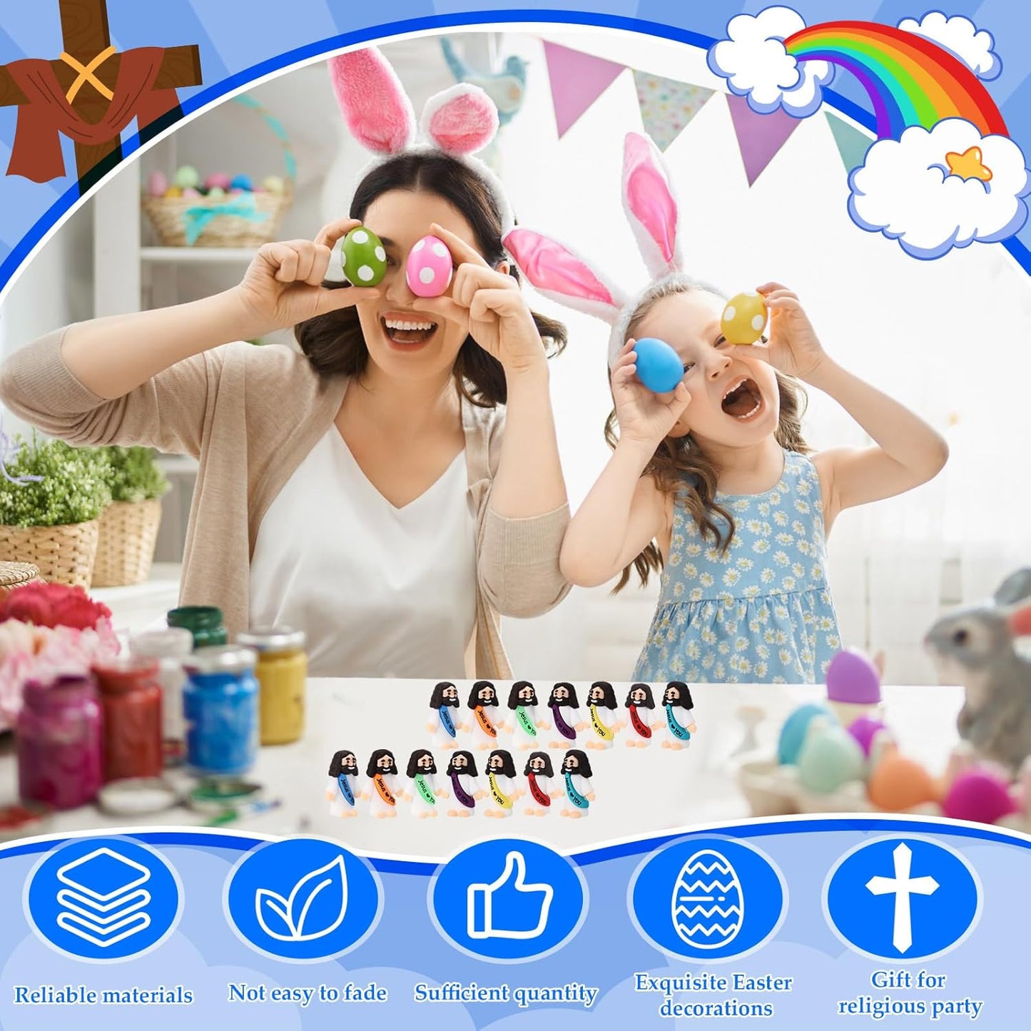 Original Design Mini Jesus Figures Jesus Loves You