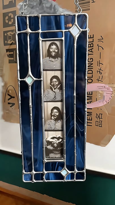 ✨Handmade Stained Glass Photobooth Frame