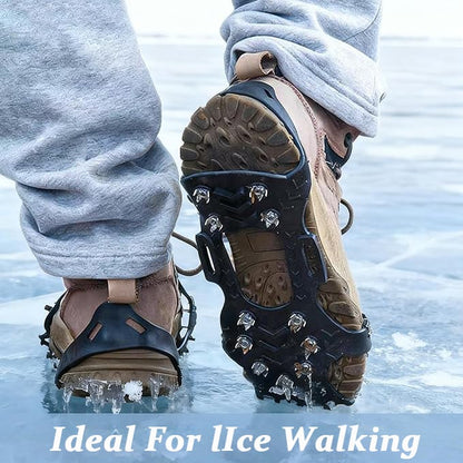 ❄️🛡️ "Invincible" Crampons (11-tooth): Turn any shoes into a snow tank