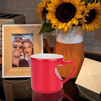 💖Heart-shaped Color-changing Ceramic Mug