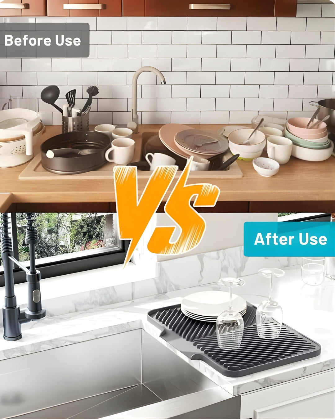 SmartDry Silicone Dish Drying Mat