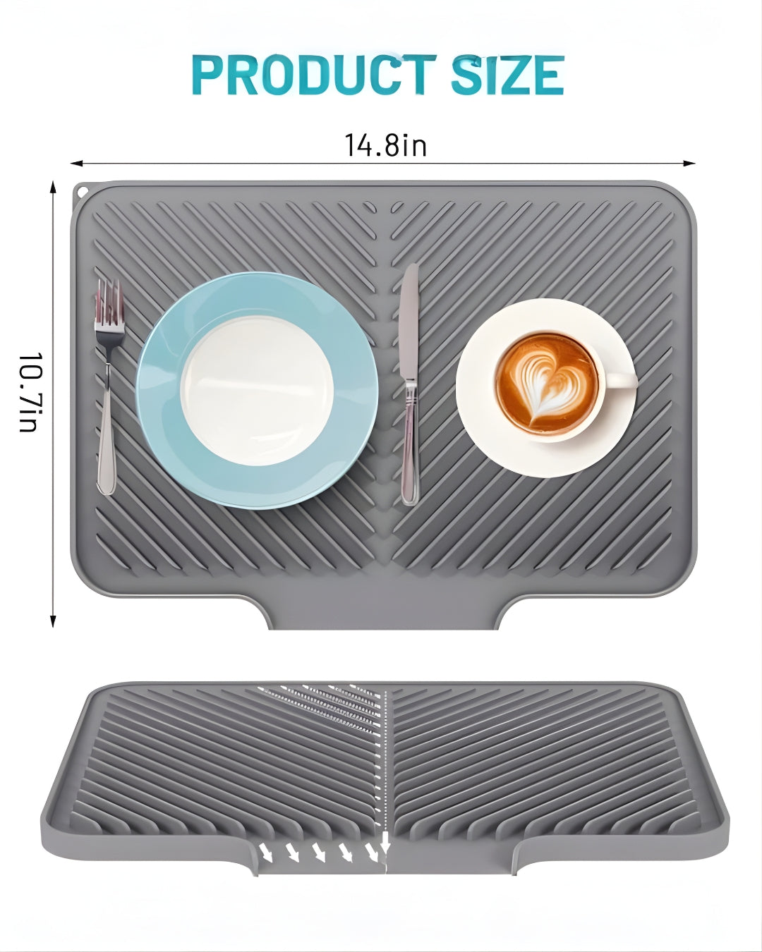 SmartDry Silicone Dish Drying Mat