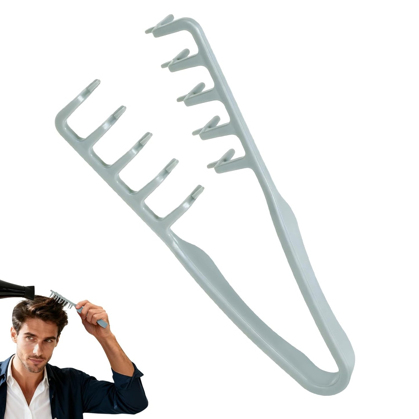 Voluminous Wide-toothed Hair Comb Men's Fluffy Texture