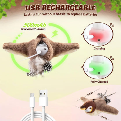 🔥Last Day 40% OFF - 🐾Interactive Chirping Bird Cat Toy
