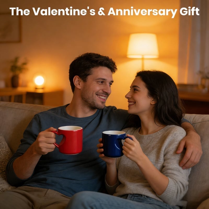 💖Heart-shaped Color-changing Ceramic Mug