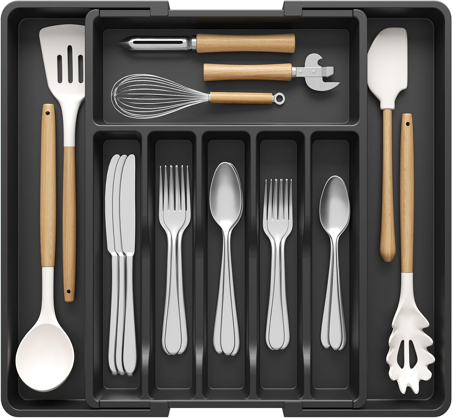 Expandable Kitchen Utensil Drawer Organizer