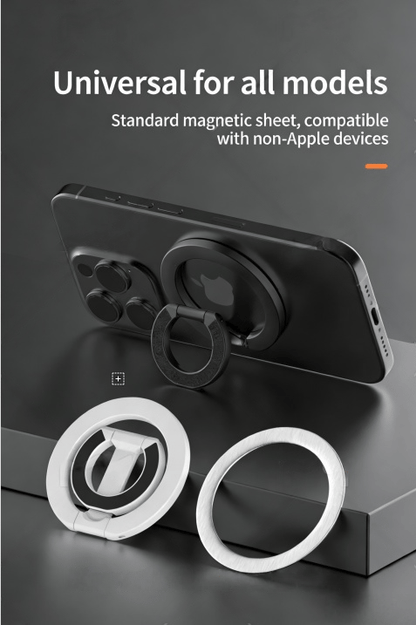 Double-Sided Magnetic Phone Stand Adjustable & Compatible with iPhone 12-17 Series Portable Multi-Scene Use Operable with One Hand Smartphone Cellphone Mount