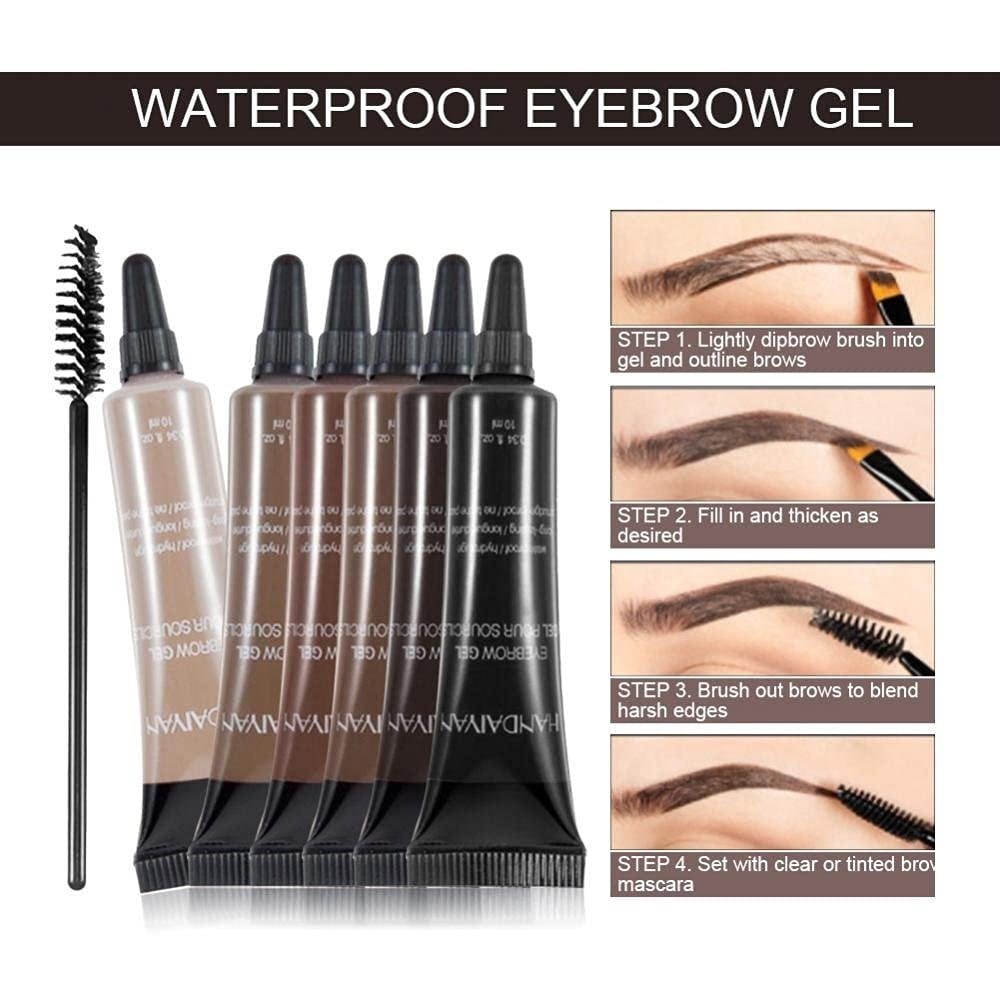 🔥Last Day Buy 1 Get 1 Free  ⭐Long-lasting Waterproof Smudge-proof Liquid Eyebrow Gel/Tint(With Free Brush)