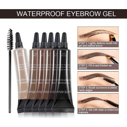 🔥Last Day Buy 1 Get 1 Free  ⭐Long-lasting Waterproof Smudge-proof Liquid Eyebrow Gel/Tint(With Free Brush)