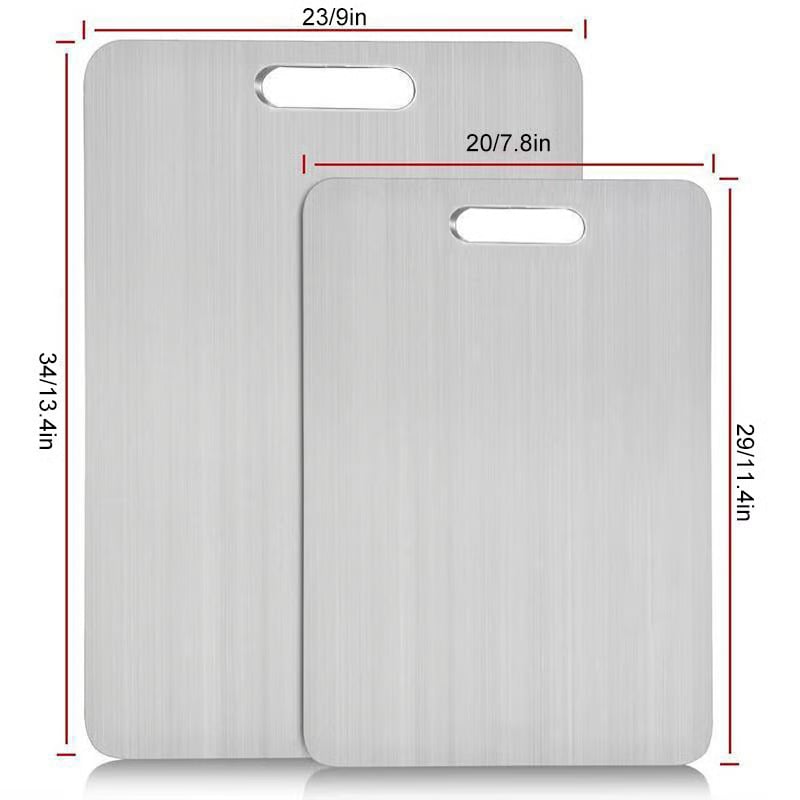 🏆Flash Sale⚡ 50K+ SOLD! Almost Gone-💥🎉🔥Stainless Steel Double Sided Chopping Board,Best Gifts