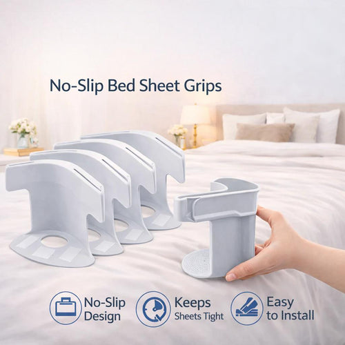No-Slip Bed Sheet Grips, Fits Any Mattress