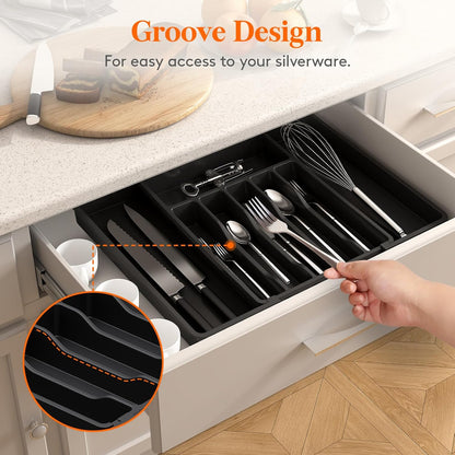 Expandable Kitchen Utensil Drawer Organizer