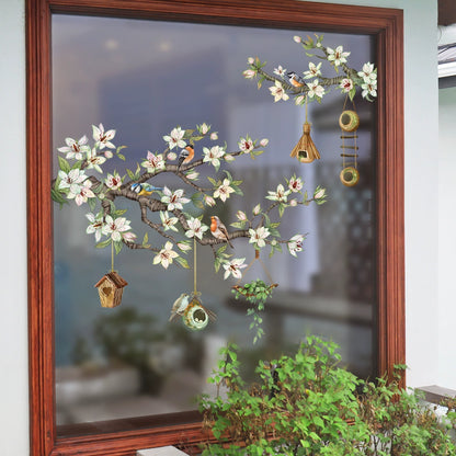 ✨LAST DAY: 49% OFF! - 💐Colorful Floral Bouquet Window Sticker🖼️(Cut to size freely)