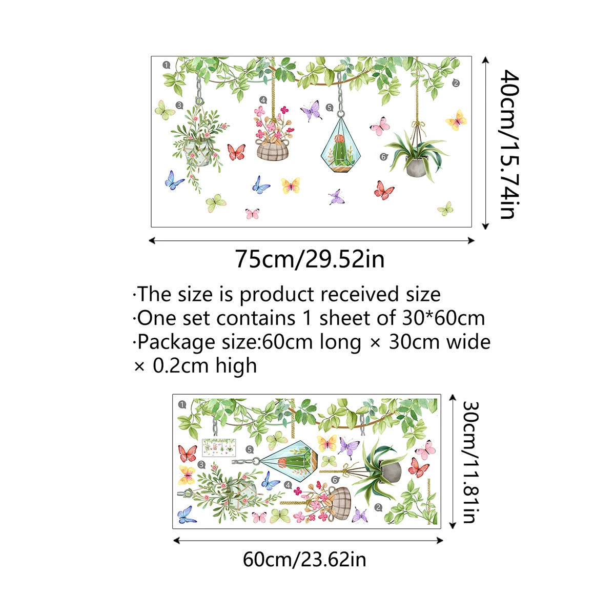 ✨LAST DAY: 49% OFF! - 💐Colorful Floral Bouquet Window Sticker🖼️(Cut to size freely)