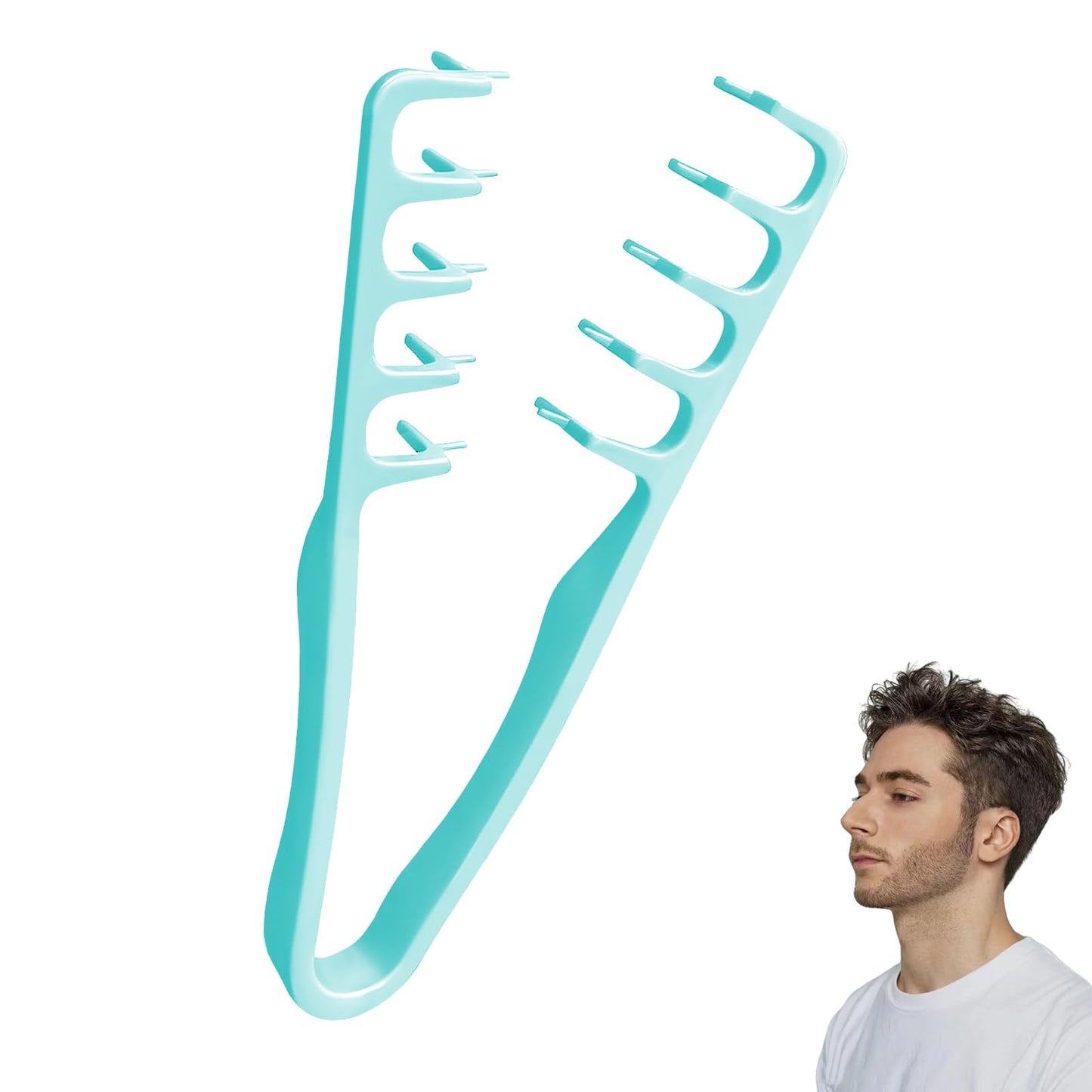 Voluminous Wide-toothed Hair Comb Men's Fluffy Texture