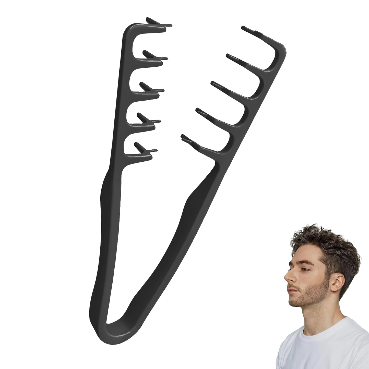 Voluminous Wide-toothed Hair Comb Men's Fluffy Texture