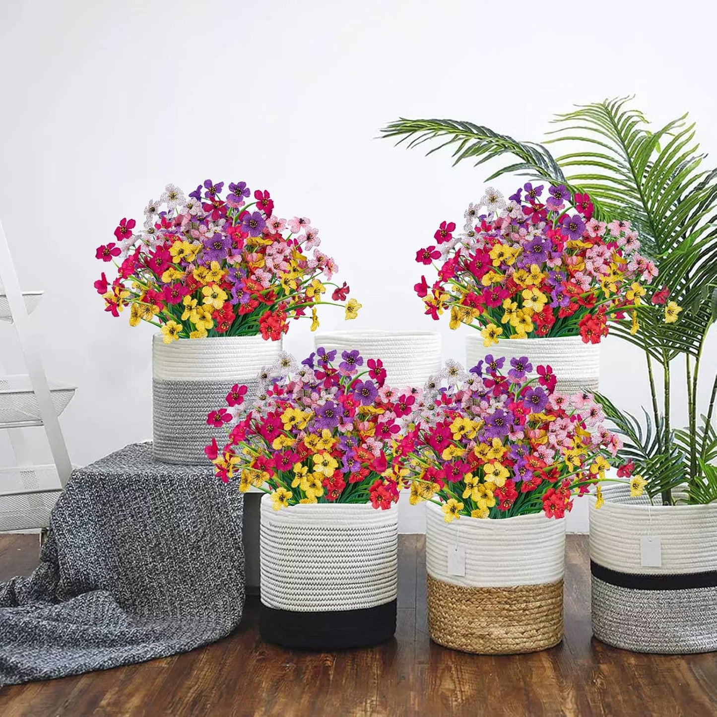 🌸Artificial Flowers Fake Plants for Outdoors Decoration🌱