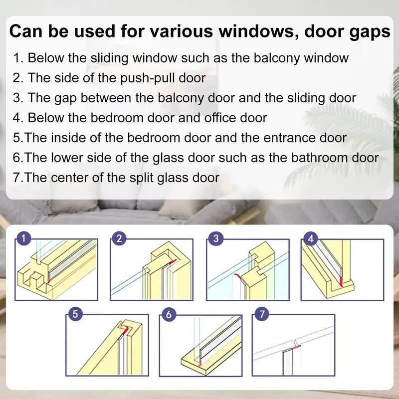 🔥 Weather Stripping Door Seal Strip (5M/16.4FT)