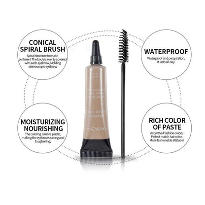 🔥Last Day Buy 1 Get 1 Free  ⭐Long-lasting Waterproof Smudge-proof Liquid Eyebrow Gel/Tint(With Free Brush)