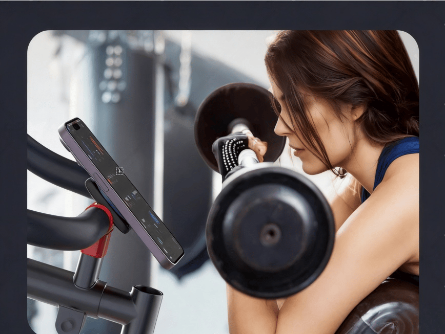 Double-Sided Magnetic Phone Stand Adjustable & Compatible with iPhone 12-17 Series Portable Multi-Scene Use Operable with One Hand Smartphone Cellphone Mount