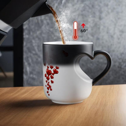 💖Heart-shaped Color-changing Ceramic Mug