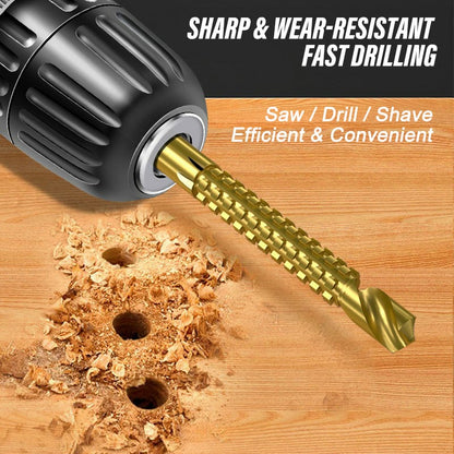 Drill Bit 3-8mm Titanium Coated High-Speed Steel Bit Tool Electric Drill Tools (1 Set 6 PCS)