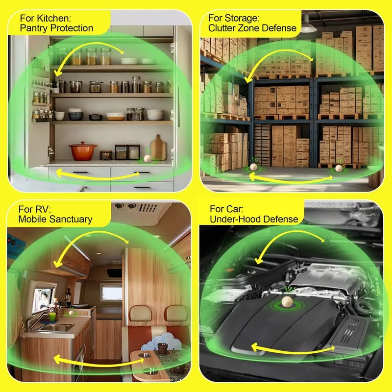 🐭Long-Last Rodent Repellent Balls: Natural Peppermint Formula, Protects Your Home, Outdoors & Car