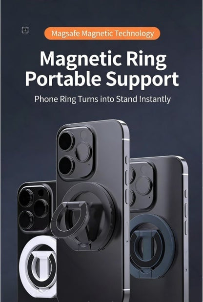 Double-Sided Magnetic Phone Stand Adjustable & Compatible with iPhone 12-17 Series Portable Multi-Scene Use Operable with One Hand Smartphone Cellphone Mount