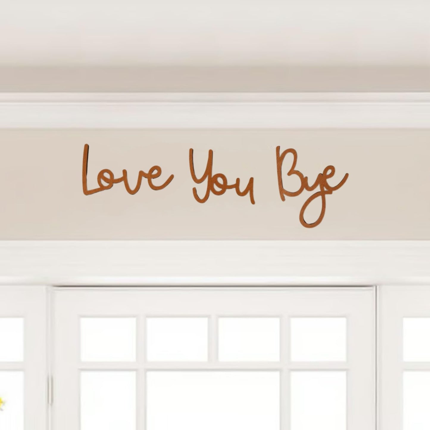 Wooden Wall Hanging Sign Decoration - No Wall Damage