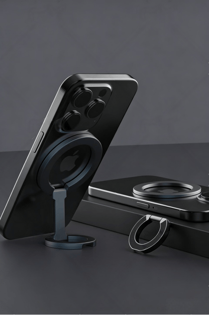 Double-Sided Magnetic Phone Stand Adjustable & Compatible with iPhone 12-17 Series Portable Multi-Scene Use Operable with One Hand Smartphone Cellphone Mount