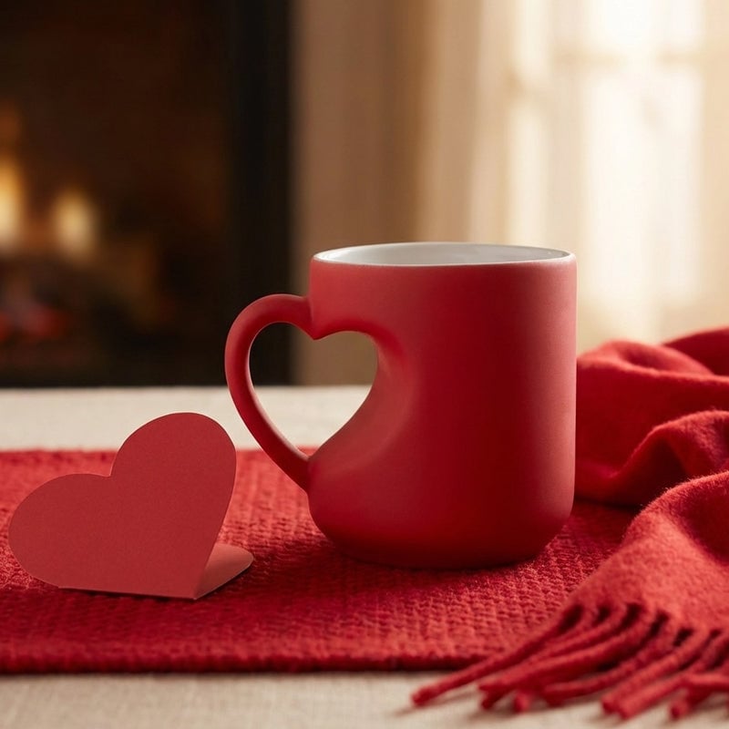 💖Heart-shaped Color-changing Ceramic Mug